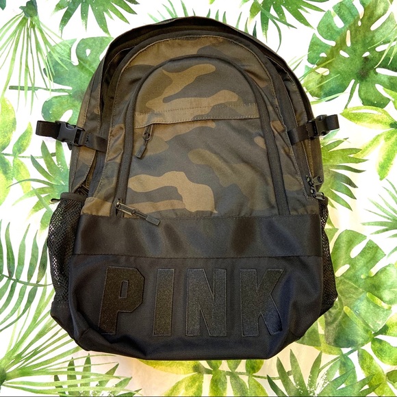 PINK Victoria's Secret Handbags - Victoria’s Secret Pink Camouflage Bookbag Backpack